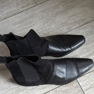 Balmain Black Leather Men's Boots